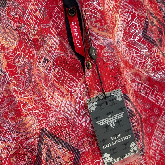 V.I.P Collection Patterned Button-up Shirt - Picture 3 of 5